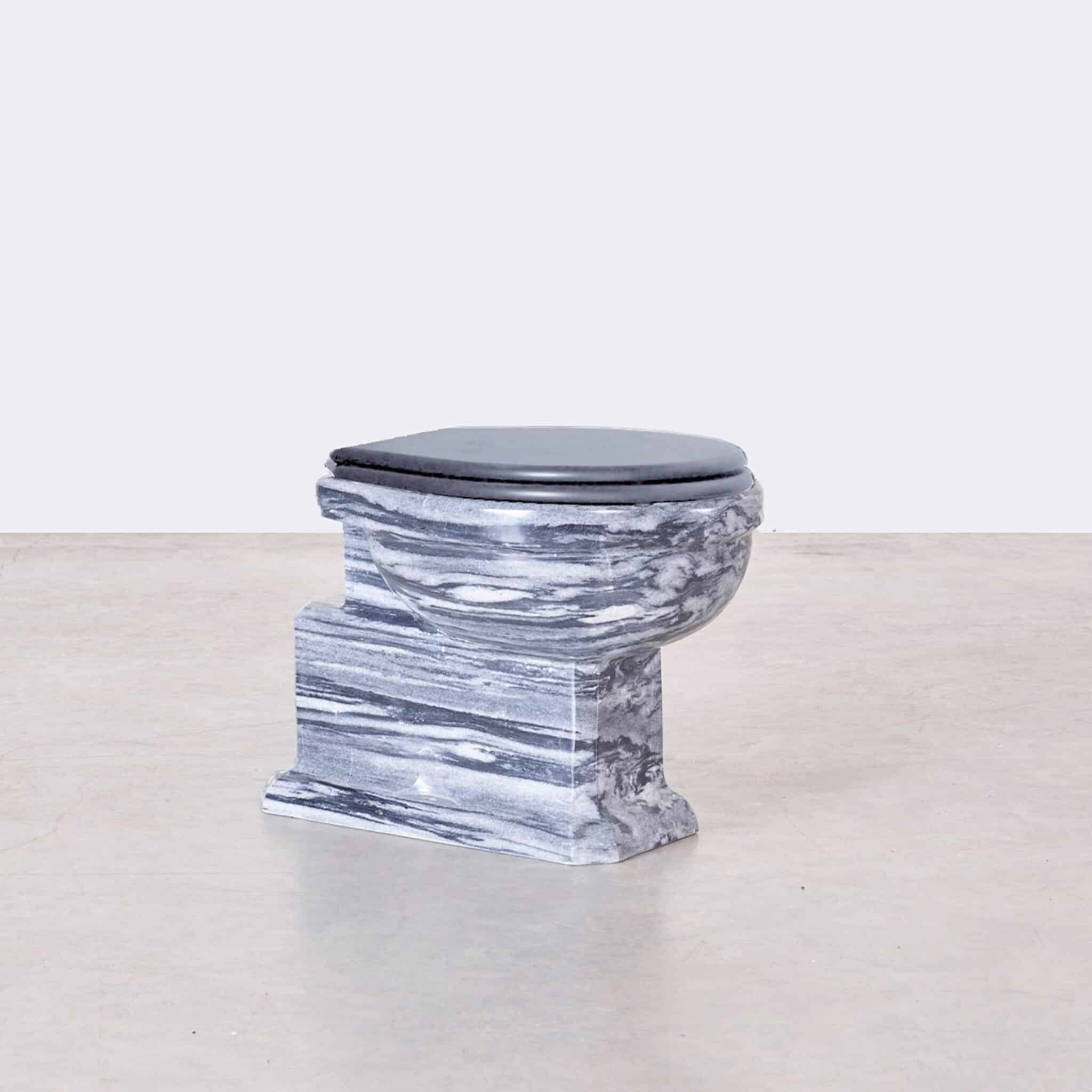 Marmo toilet stripes grey 1